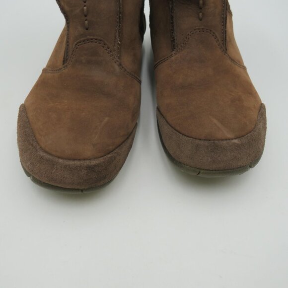 Hi-Tec Ankle Boots Womens Size 7 Brown Leather V-Lite Hatha Quick Zip Waterproof - Picture 5 of 9